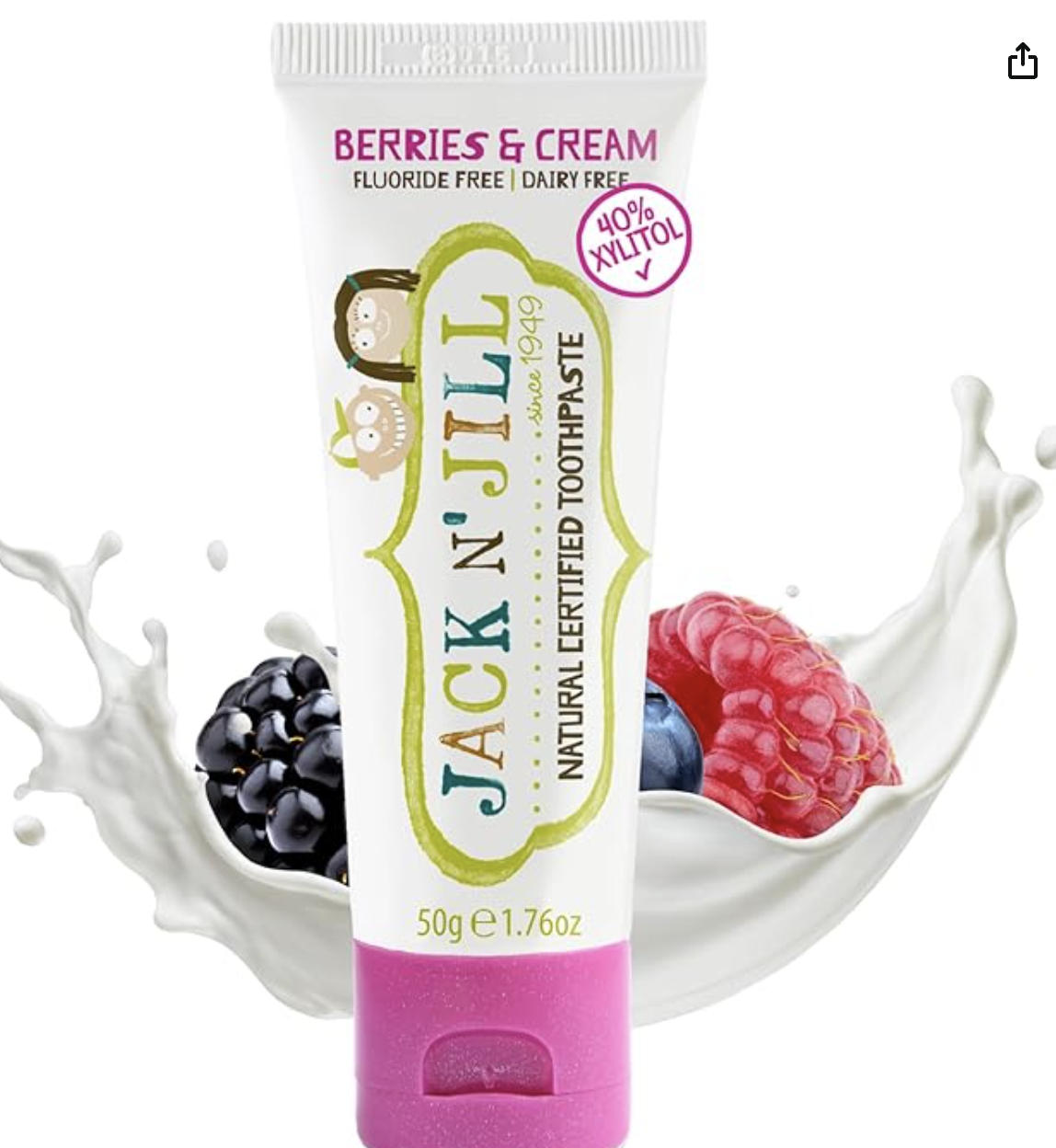 Jack N'Jill Berries and Cream Natural Toothpaste